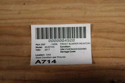 2015-2023 FORD MUSTANG Front Bumper Reinforcement OEM FR3Z17757A - Image 8