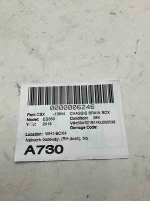 2019-2021 LEXUS ES350 Network Gateway (Right Dash) North America Built OEM - Image 4