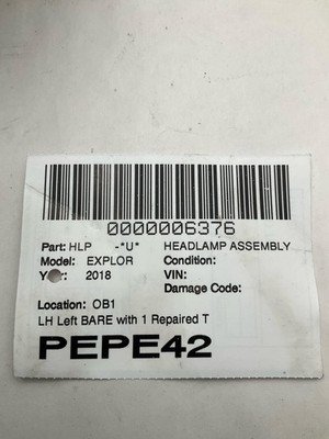 2016-2019 FORD EXPLORER Headlamp Assembly Left Driver Side LED OEM HB5313006HA - Image 13