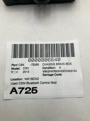2013-2016 Honda CRV Bluetooth Control Module OEM 39770T0AA511M1 - Image 6