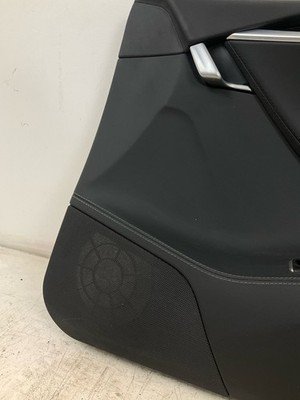 2014-2018 TESLA S Front Door Trim Panel Right Passenger Side OEM Black Leather - Image 4