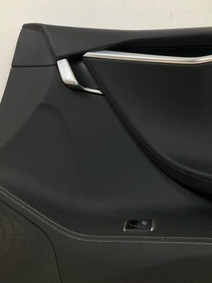 2014-2018 TESLA S Front Door Trim Panel Right Passenger Side OEM Black Leather - Image 6
