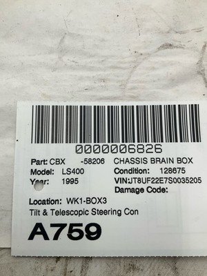 1995-1997 LEXUS LS400 Tilt & Telescopic Steering Control Module OEM 8922750010 - Image 5