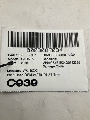 2014-2016 CADILLAC ATS Transmission Control Module 42k Miles OEM 24279191 AT - Image 6