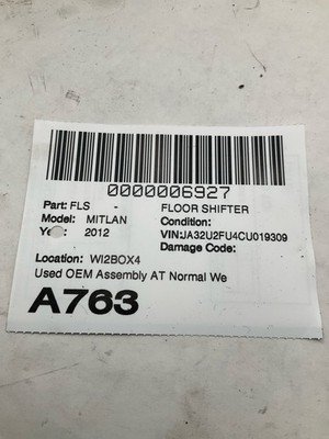 2012 MITSUBISHI LANCER Floor Shifter Assembly with Knob AT OEM - Image 10