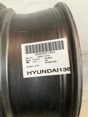 2014-2016 HYUNDAI ELANTRA Wheel Rim 17x7" Alloy 5 Twisted Spoke Machined OEM - Image 13