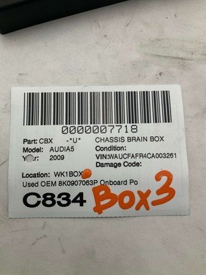 2009-2012 AUDI A5 MLB 1stGen OnBoard Power Supply Control Module OEM 8K0907063P - Image 7