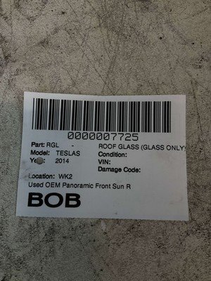 2012-2016 TESLA S Roof Glass Front Panoramic Original Tesla Part OEM - Image 12