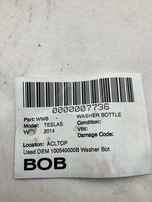 2012-2016 TESLA S Washer Bottle with Pump OEM 100540000b Original Tesla Part - Image 7