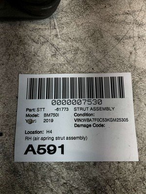 2016-2019 BMW 750i 740i G12 G11 Strut Assembly Right Front Passenger RWD OEM - Image 10
