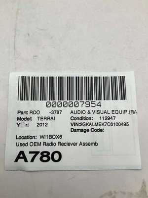 2012-2015 GMC TERRAIN Radio Receiver Assembly Original Factory Part OEM - Image 7