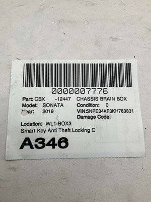 2018-2019 HYUNDAI SONATA Smart Key Anti Theft Locking Control Module OEM - Image 6