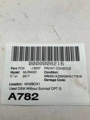 2017-2024 NISSAN MURANO Front Overhead Dome Light OEM 264305AA2A - Image 10