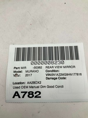 2015-2024 NISSAN MURANO Rear View Mirror Manual Dim Original Factory Part OEM - Image 7