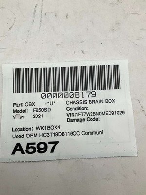 2020-2022 FORD F250 SD PICKUP Communication Control Module OEM HC3T18D8116CC - Image 8