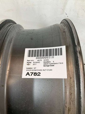2017-2018 NISSAN MURANO Wheel Rim 18x7.5" Alloy 10 Spoke Original Factory Part - Image 13