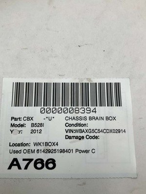 2012 BMW 528i F10 Integrated Power Supply Control Module OEM 6142925198401 - Image 8