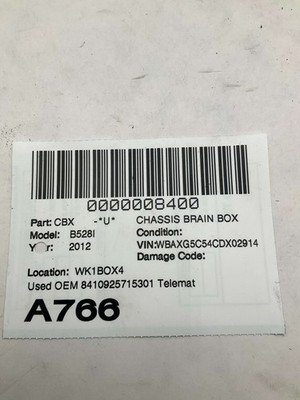 2012 BMW 528i F10 Telematics Bluetooth Control Module OEM 8410925715301 - Image 8