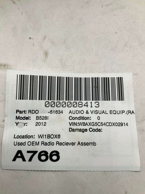 2011-2012 BMW 528i F10 Radio Reciever Assembly Harman Becker OEM 65129224376 - Image 9
