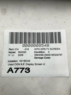 2004-2009 BMW 330i E90 E92 Navigation Display Screen Assembly 8.8" OEM - Image 11
