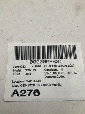 2018 LINCOLN CONTINENTAL Multifunction Control Module OEM F2GC18B008AB - Image 7