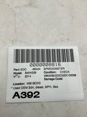 2014-2018 BMW 328 F30 SERIES Speedometer Cluster Pars ONLY Mileage Unknown OEM - Image 7