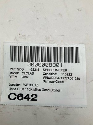 2007-2008 MERCEDES CL 550 W216 CLASS Speedometer Cluster 110k Miles OEM - Image 11