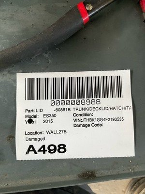 2013-2018 LEXUS ES350 Trunk Decklid Original Lexus Part OEM 644013362 - Image 18