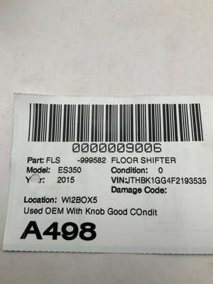 2013-2015 LEXUS ES350 Floor Shifter with Knob 60k Miles OEM 3356033330 - Image 10