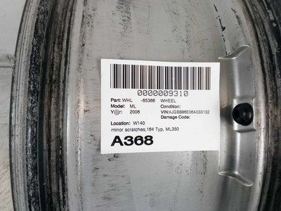 2006-2007 MERCEDES ML 350 320 SERIES 164 Type Wheel Rim 17x7.5" Alloy 7 Spoke - Image 7