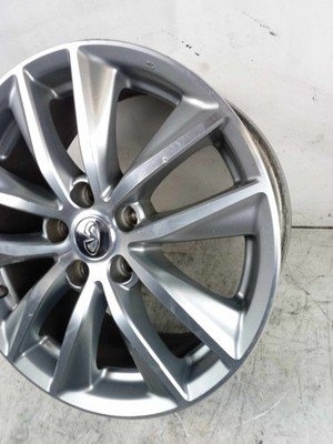 2014-2017 INFINITI Q50 Wheel Rim 17x7.5" Alloy 5 Double Spoke Charcoal OEM - Image 2