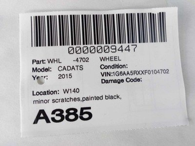 2013-2016 CADILLAC ATS Wheel Rim 17x8" Alloy 7 Spoke Silver OEM 22921891 - Image 6