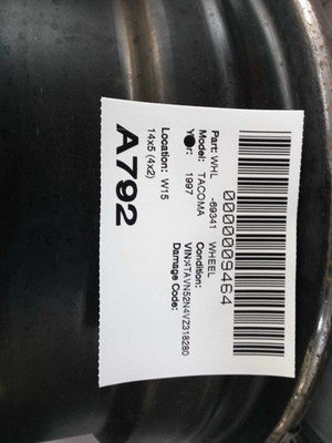1995-2000 TOYOTA TACOMA 4x2 RWD Wheel Rim Steel 14x5" OEM 4260104090 - Image 5