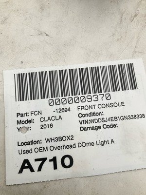 2014-2016 MERCEDES CLA CLASS Front Overhead Dome Light Assembly Black OEM - Image 15