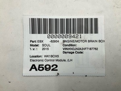 2015 KIA SOUL Engine Motor Brain Box Electronic Control Module 1.6L US Market - Image 6