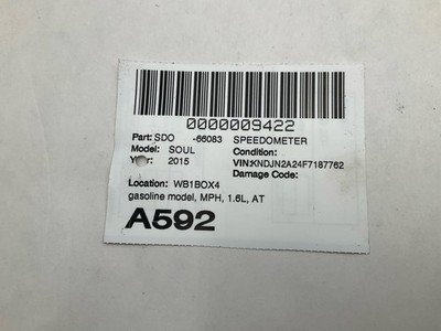 2014-2015 KIA SOUL Speedometer Cluster Gasoline Model Mph 1.6L Parts ONLY OEM - Image 8