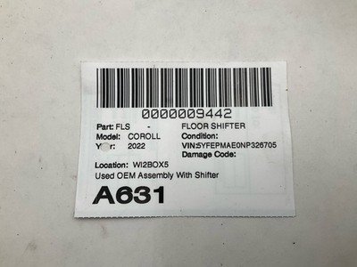 2020-2022 TOYOTA COROLLA Floor Shifter with Know and Trim 42k Miles OEM - Image 10