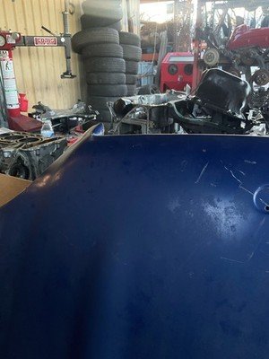 1997-2000 MERCEDES SLK Front Hood Bonnet Panel Blue OEM 1708800128 - Image 4