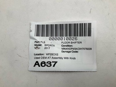 2017 2018 KIA SPORTAGE Floor Shifter with Knob and Boot Assembly AT 79k OEM - Image 6