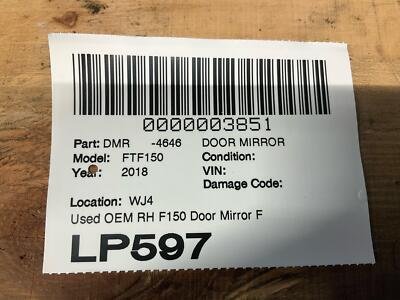 2015-2018 FORD PICKUP F150 Door Mirror Right Passenger Side OEM Fl3417682SR5DST - Image 14