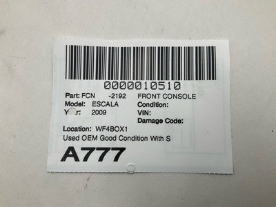 2007-2011 CADILLAC ESCALADE Front Console Overhead Dome Light with Controls OEM - Image 8