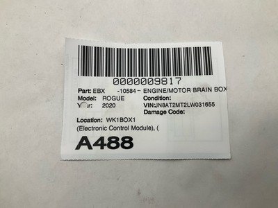 2018-2020 ROGUE EXCEPT SPORT Engine Motor Brain Box 2.5L Japan Built OEM - Image 5