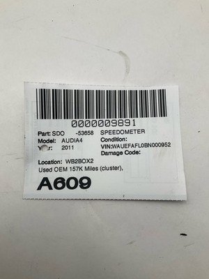 2010-2012 AUDI A4 Speedometer Cluster 157k Miles Sedan MPH NO Navigation OEM - Image 8