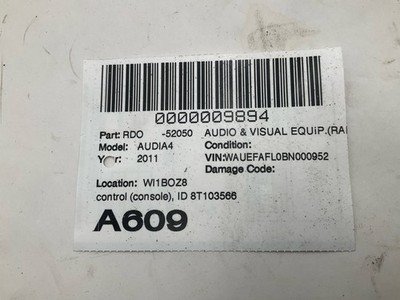 2010-2012 AUDI A4 CD Multimedia Radio Receiver OEM 8T1035664C Not Tested - Image 10