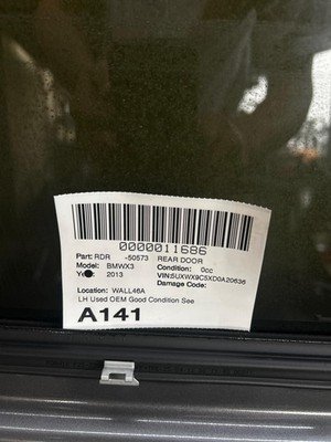 2011-2013 BMW X3 F25 Rear Door Left Driver Space Gray Metallic OEM 41527238695 - Image 20