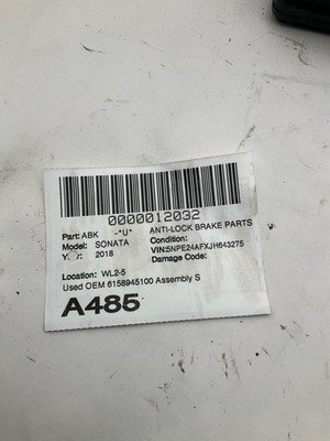 2018-2019 HYUNDAI SONATA Anti-lock Brake Parts ABS 2.4L OEM 6158945100 - Image 8