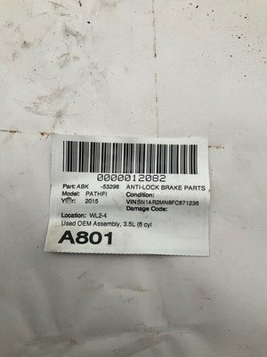 2015 NISSAN PATHFINDER Anti-lock Brake Parts ABS 3.5L 4x2 FWD OEM 476609PE0A - Image 7