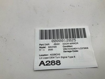 2016-2020 Nissan Maxima Door Mirror Left Driver 6 Wire OEM 963029DD1C - Image 6