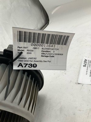 2004-2006 LEXUS RX330 Blower Motor with Fan 3.3L AWD OEM 8710348040 - Image 4