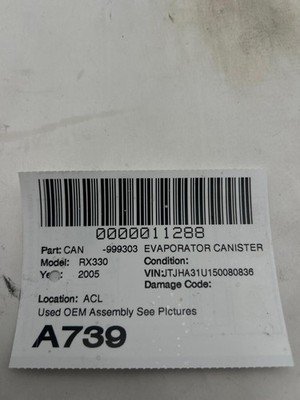 2004-2006 LEXUS RX330 Evaporator Charcoal Canister 3.3L AWD OEM 7774048100 - Image 10
